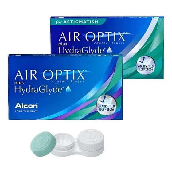 Lentes de Contato Air Optix Hydraglyde Asferica + Air Optix Toric
