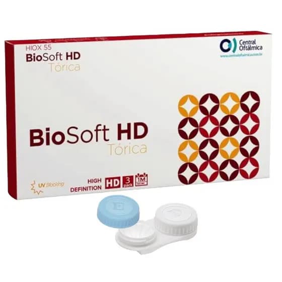 Lentes de Contato Biosoft HD Toric  Para Astigmatismo Caixa com 3 Lentes