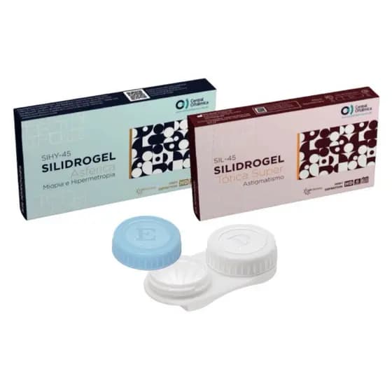 Lentes de Contato Silidrogel Asferica + Lentes de contato Silidrogel Toric para Astigmatismo