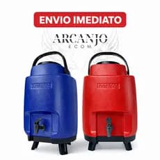 Garrafão Térmico 8 E 12 Litros Com Torneira Azul e Vermelho Alça Pé Antares Botijão Térmico Bebidas na temperatura certa