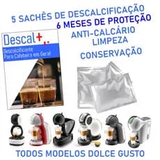 5 Descalcificante  Cafeteiras 3 Corações Dolce Nespresso