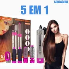Escova Secadora 5 em 1 Bommax A206 220v – Secagem Rápida, Modelagem Perfeita e Praticidade no Seu Dia a Dia!