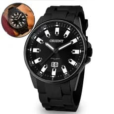 Relógio Orient Masculino De Pulso Esportivo Casual Analógico Com Pulseira De Silicone Prova Dágua Em 100 Metros Original