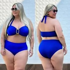 Conjunto de Biquíni com Bojo Plus Size