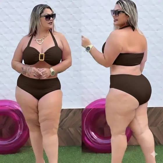 Biquíni Plus Size com bojo veste do 46 ao 52