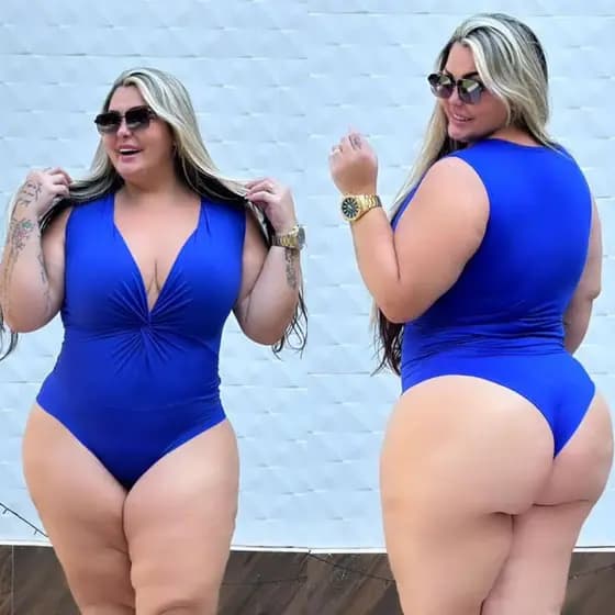 Body transpassado com decote V Plus