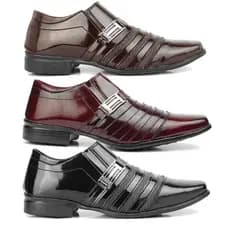 Kit 3 pares sapato social masculino Pizzolev otima qualidade e conforto