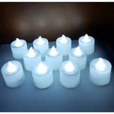Kit 10 Velas Eletrônica Led Romanticas Casamento Decoração