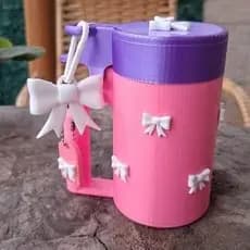 caneca para lata, versão 355ml. porta lata. kit com tampa e abridor de lata