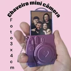 kit chaveiro de câmera porta foto 3x4, 1 ou 2 unidades (ESTILO INSTAX),  polaroid.