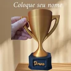 troféu personalizado, brinde,  prêmio competição futebol.