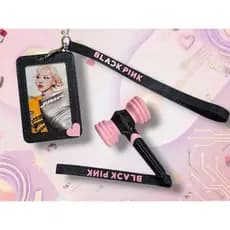 lightstick blackpink chaveiro/ porta photocard/ porta cartões deslizante/ horder/ blackpink. kit blackpink em 3d.