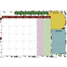 Planner mensal magnético para Geladeira agenda natalino