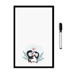 Lousa Quadro Magnético Geladeira Pinguim Ima C/caneta para escrever