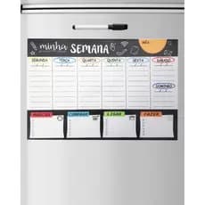 Imã magnético Planejador para geladeira anotações Imã 30x20.2 cm