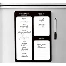 planner magnético De Geladeira Porta Recados Anotações Planner Com Caneta 29,5X20,1 cm