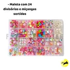 Kit Miçanga para Iniciante Pulseira Colar Brinco Chaveiro Tamanho G