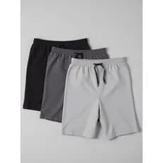 Kit 3 Bermuda de Moletom Com Amarração Elástico Shorts Academia Treino Verão Bolsos Fundos