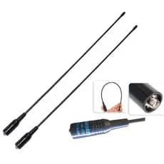 Kit 2 Antena Radio Baofeng Tri-band 771 Flexivel Uv-82 Uv-5R