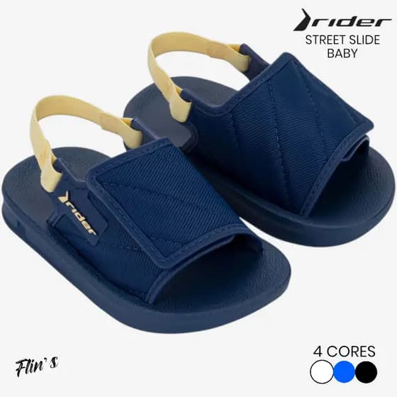 Chinelo Infantil Slide Rider Street Baby Com Ajuste Pronta Entrega