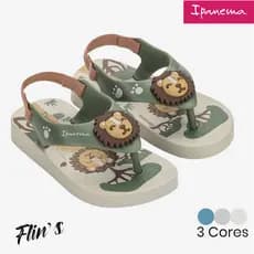 Sandália Bebê Ipanema Sporty Baby Leão Safari Cachorro - Original Menino