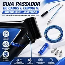 Guia Passador De Cabos e Conduite Interno Bike + Adaptador