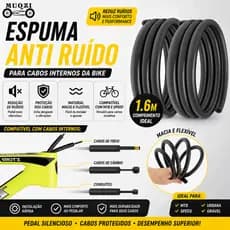 Espuma Anti Ruído Cabos Internos Bike MUQZI 1.6m Proteção Quadro MTB Speed