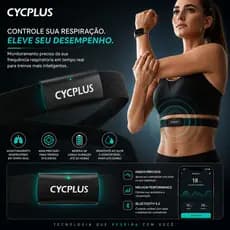 Cinta Cardíaca Cycplus H2 ANT+ IPX7 GPS Bike Corrida Strava Original