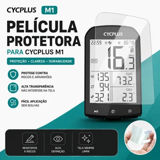 Película de vidro para CicloComputador Cycplus M1