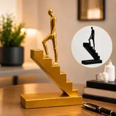 Escultura Moderna Caminho do Sucesso Decorativa Minimalista Escritório Sala