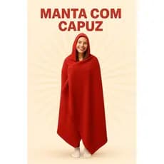 Manta com Capuz/ Cobertor com Capuz