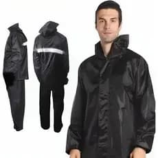 Capa Chuva Motociclista Impermeável Com Capuz Faixa Refletiva