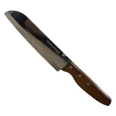 Faca Chef Profissional 29cm Lâmina Aço Inoxidável Cabo Madeira Ergonômico