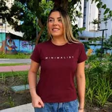 T-SHIRT FEMININA 100% ALGODÃO - BLUSA FEMININA - CASUAL E MINIMALISTA