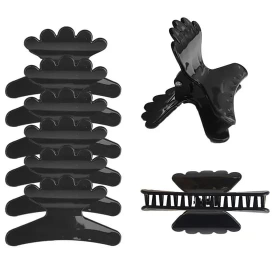 18 Piranhas Grande Para Cabelo Preto