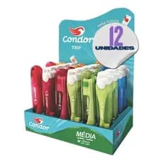 Kit 12 Escovas De Dentes Condor Viagem Com Tampa Dental