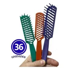 Kit 36 Escovas De Cabelos Modelo Noemi Cores Aleatórias