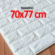 Kit 5 Placas Adesivas Tijolinho 77x70 Auto colante Decoração