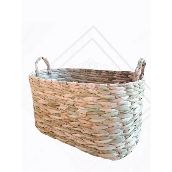 Cesta Oval Paozeira G de Palha de Taboa