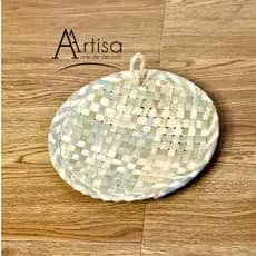 Peneira de Palha de Carnaúba 23cm P | Decoração Rústica Artesanal