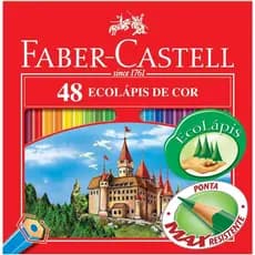 Lapis De Cor Faber Castell 48 Cores Eco Lapis Max Resistente