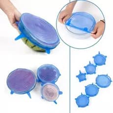 Kit Tampas Potes Universal Silicone