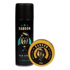 Kit Baboon Pomadamatte Clay + Spray Kit Finalização Diária