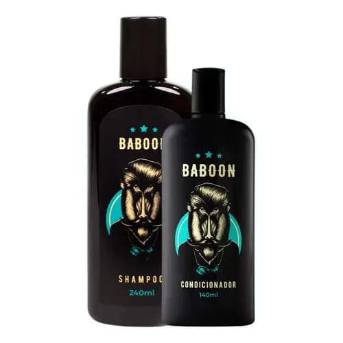 Kit 1x Shampoo + 1x Condicionador - Cabelo E Barba - Baboon