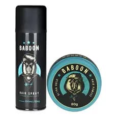 Kit Baboon Pomada Modeladora Ultra Hold + Spray Modelador
