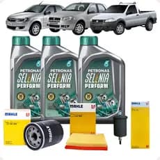 Kit Troca Óleo Selenia Filtros 5w30 Palio Siena Idea Strada Fire Flex
