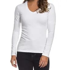 Blusa  t shirt com manga comprida 100% algodão preço de atacado