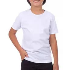 Camisa manga curta básica 4 a 8 anos promoção direto de fábrica