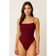 Bori Body Alcinha Basico Sensual Verão -Marsala