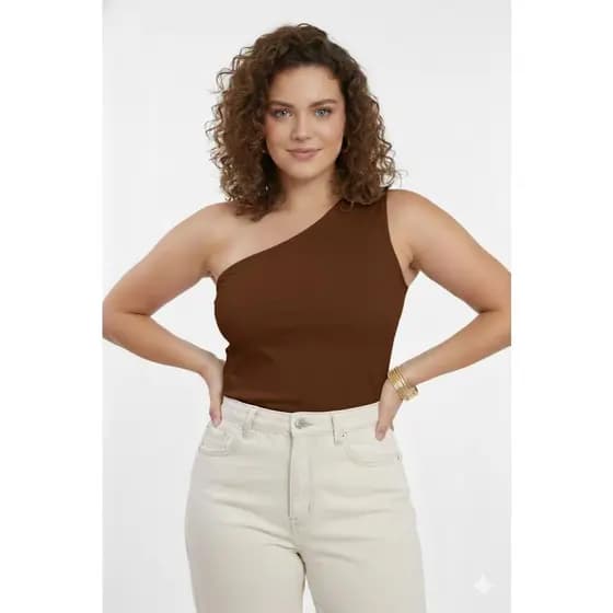 Blusas Feminina Nula Manga  Mula Manca Ombro Só Básiquinha Social Elegante Do P até o G3